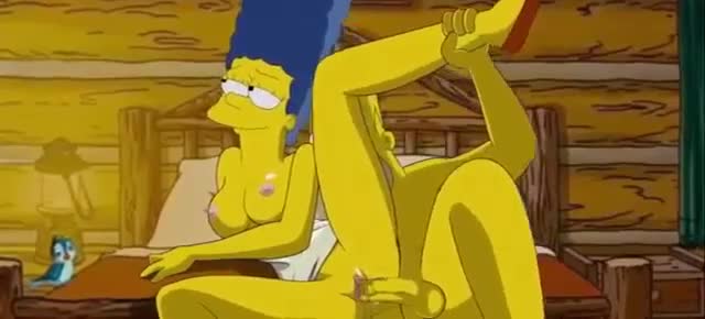 Homer fucking marge’s pussy and cumming in her face