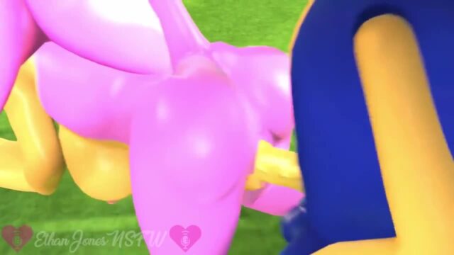 Sonic Fucks Amy’s Tight, Wet Pussy & Gives Her a Creampie